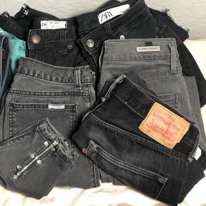 BLACK GREY DARK DEMIN plus more